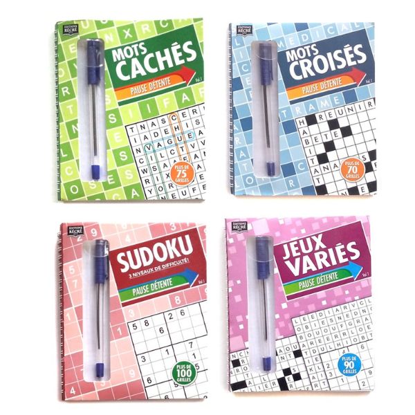 Livre de jeux avec stylo