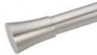Tringle à rideaux (diamètre de 1 po) argent avec embout cône