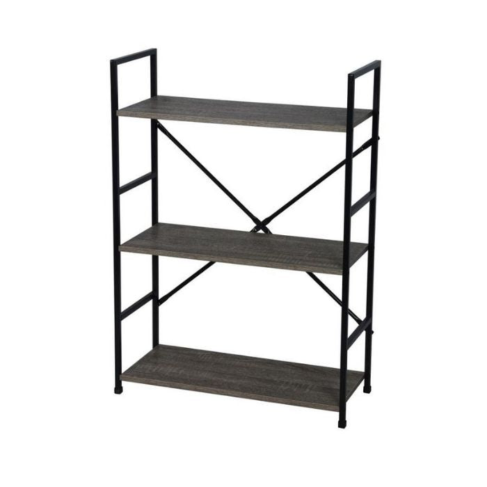 Étagère de rangement 23 po x 9 po x 32 po (3 tablettes) mdf gris
