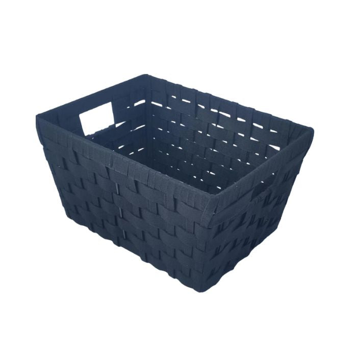 Panier en feutre tressé noir