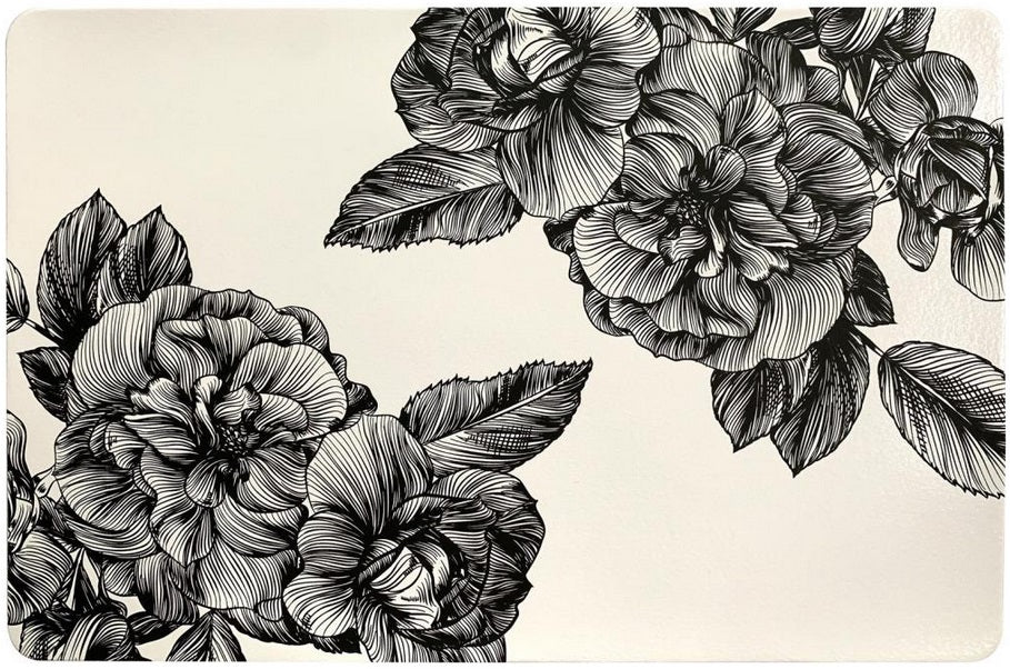Napperon en plastique imprimé floral