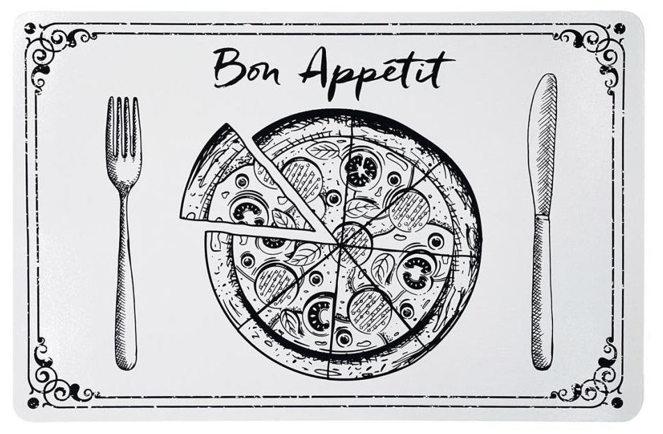 Napperon en plastique imprimé bon appétit