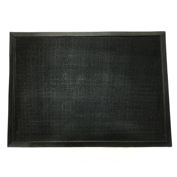 Tapis de caoutchouc point relief 24 po x 32 po noir