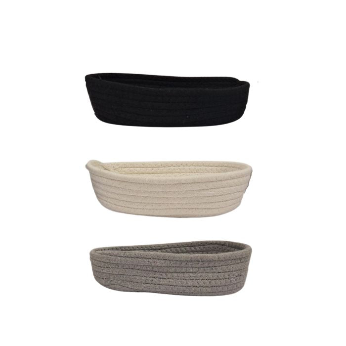 Panier rectangle en corde