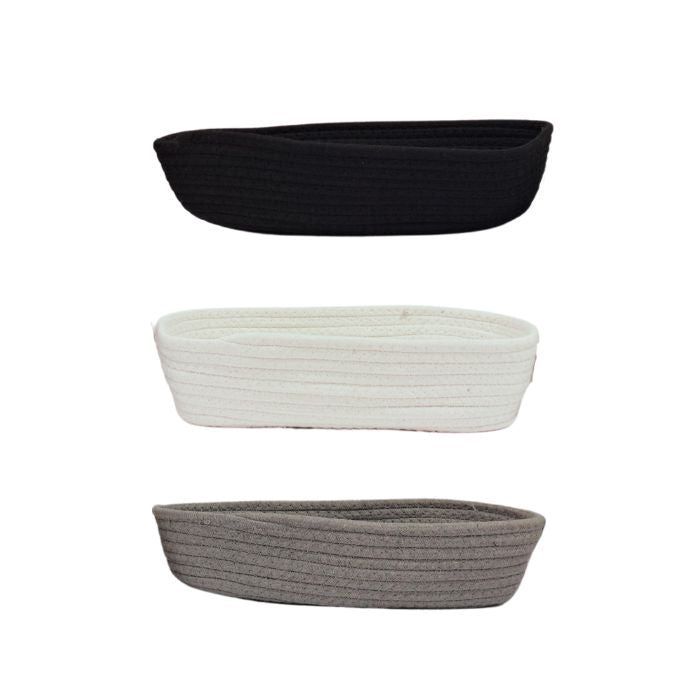 Panier rectangle en corde