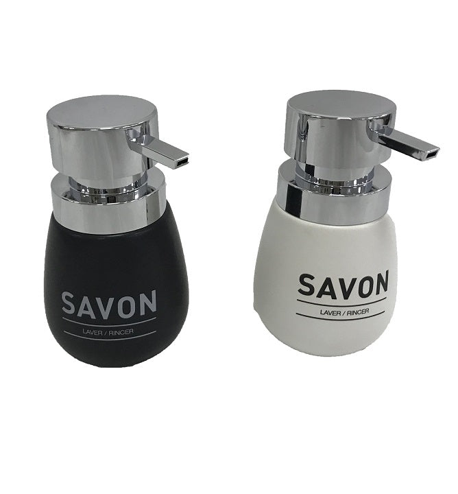 Pompe à savon SAVON blanc ou noir