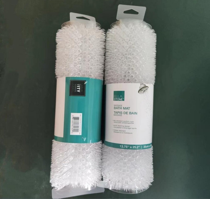 Tapis de bain antidérapant 13,75 pouces x 25,2 pouces surface texturée massage