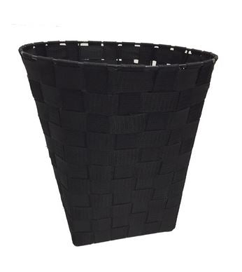 Corbeille 11 po x 11 po nylon noir