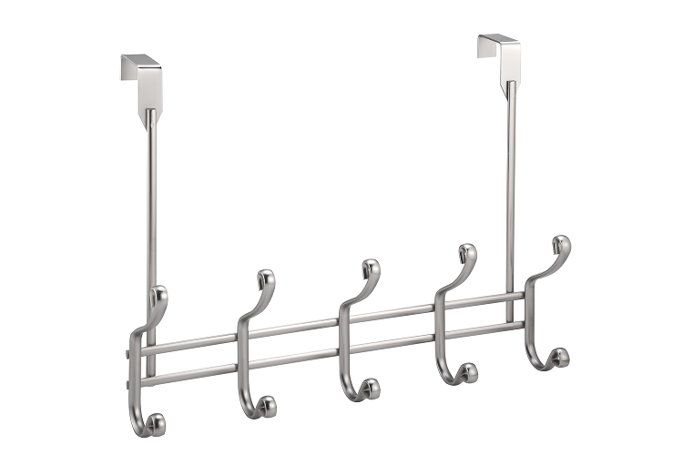 Crochet de porte nickel (10 crochets)