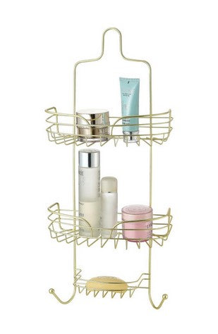 Étagère pour la douche 5 x 11 x 25 pouces doré