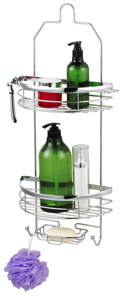 Étagère pour la douche chrome 13 x 26 pouces