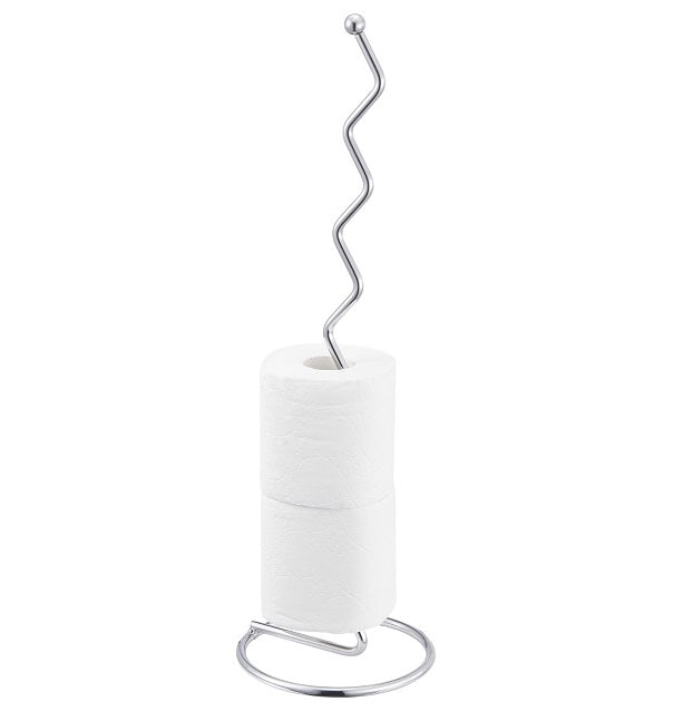 Porte-papier hygiénique zig zag argent