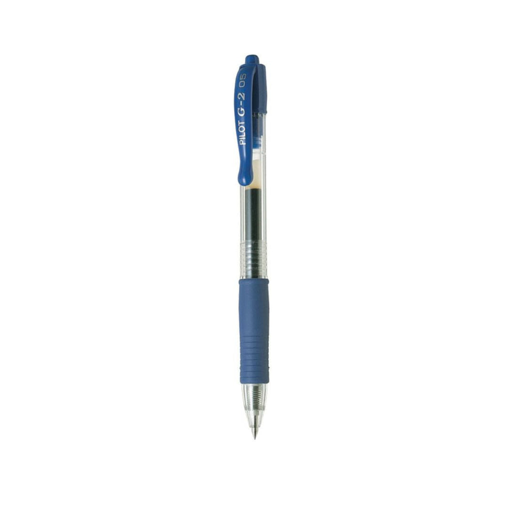 Stylo gel rétractable 0.5mm Pilot G2 bleu