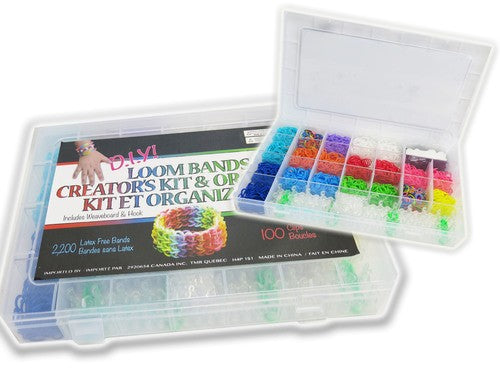 Ensemble de confection de bracelets élastiques Loom Band