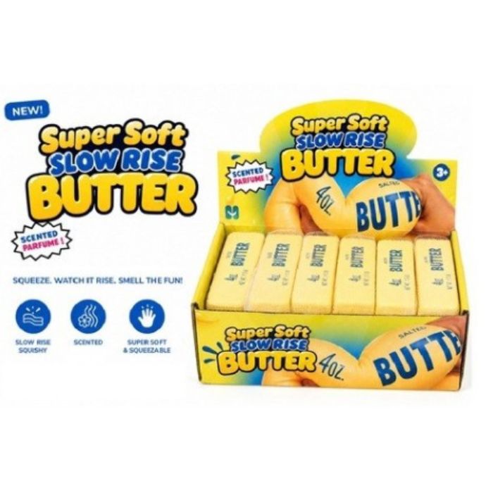 Imitation de beurre sensoriel anti-stress à presser 4 oz