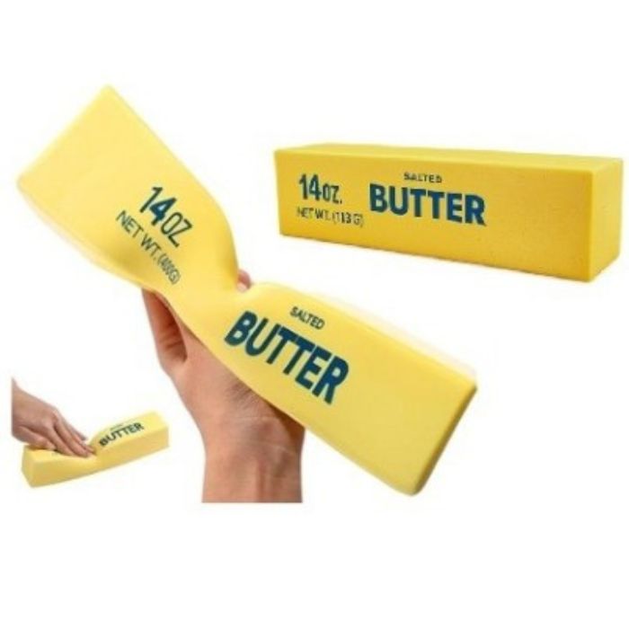 Imitation de beurre jumbo sensoriel anti-stress à presser 14 oz