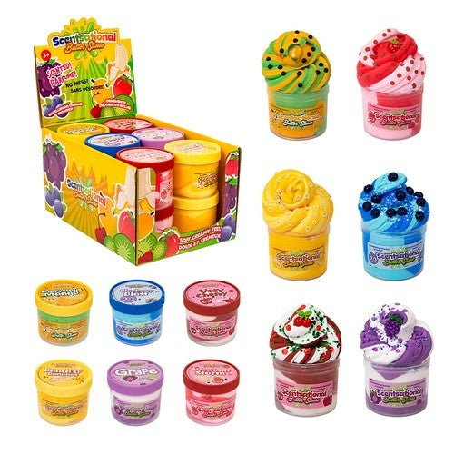 Slime avec sensation crémeux gâteau aux fruits