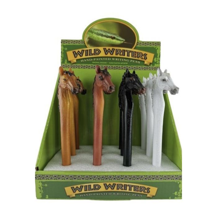 Stylo en céramique cheval