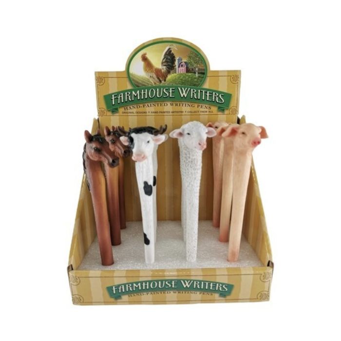 Stylo en céramique animal de ferme