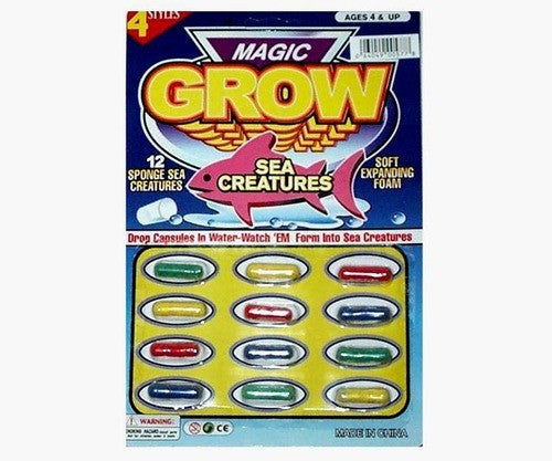 Capsule animal marin grossissant dans l'eau Magic Grow (12 unités)
