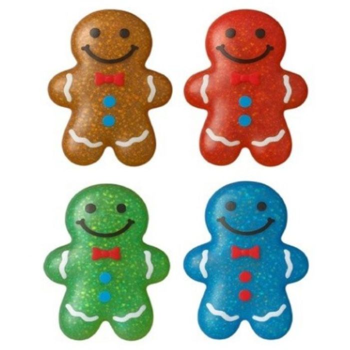 Bonhomme en pain d'épices en gel sensoriel anti-stress à presser 8 po