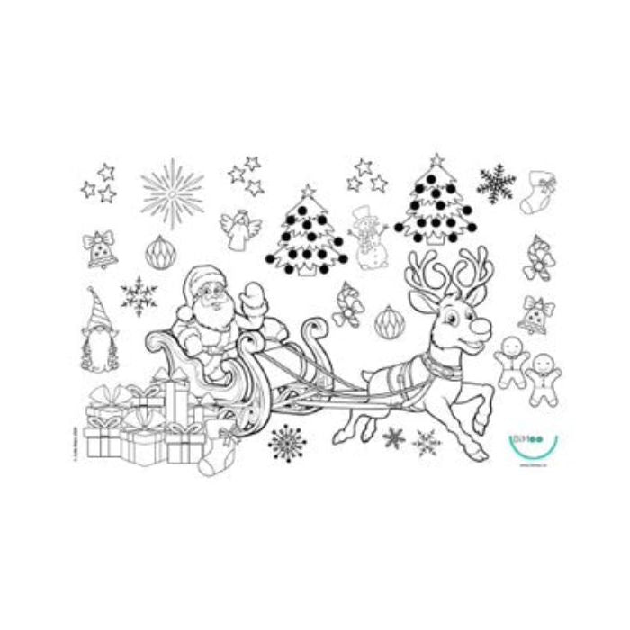 Napperon à colorier de Noël