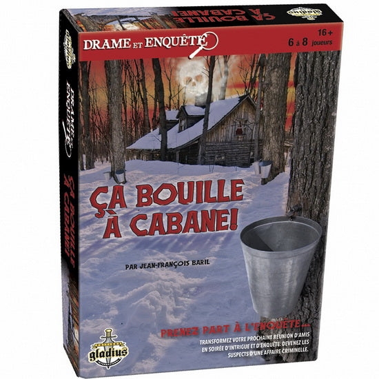Jeu Drame et Enquête - Ça bouille à la cabane (16 ans et plus, 6 à 8 joueurs)