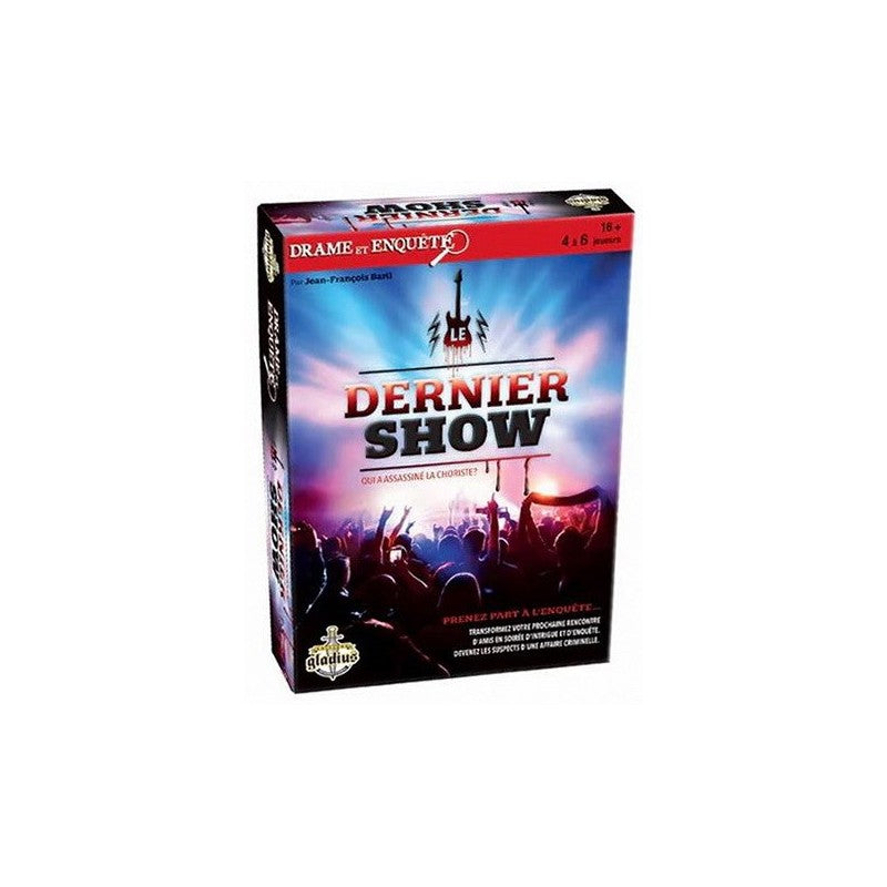 Jeu Drame et Enquête - Le dernier show (16 ans et plus, 4 à 6 joueurs)