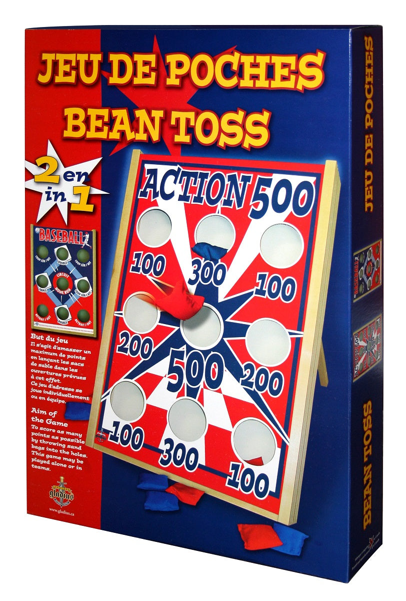 Jeu de poches 2 en 1 / Action 500 Baseball