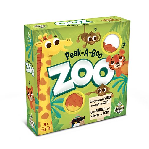 Jeu Peek-A-Boo zoo (3 ans et plus, 2 à 4 joueurs)