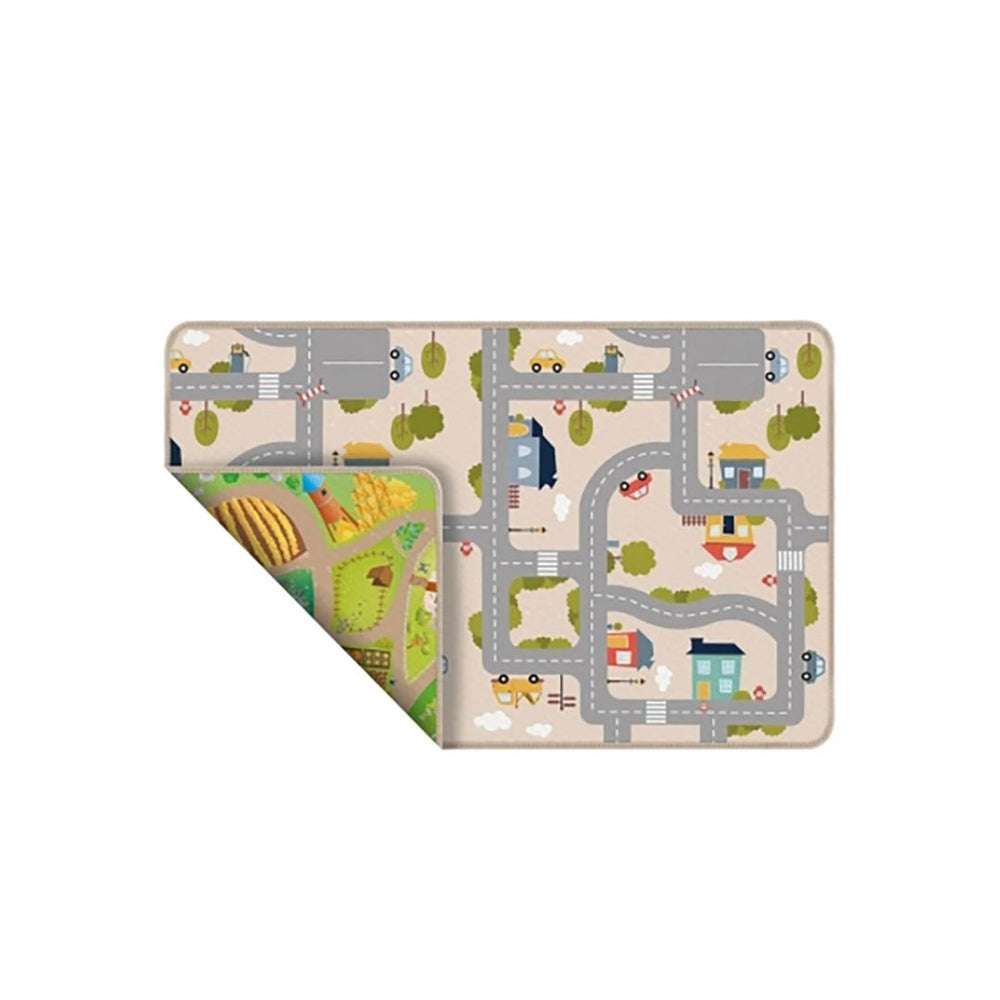 Tapis de jeu réversible ville et ferme