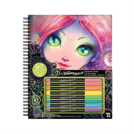 Nebulous Stars grand carnet croquis pages noires