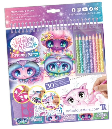 Nebulous Stars carnet de croquis Animoulous pyjama party (7 ans et plus)