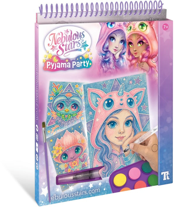 Nebulous Stars ensemble de page aquarelle magique pyjama party (7 ans et plus)