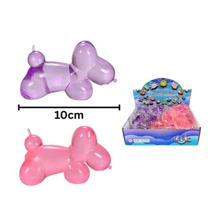 Chien ballon en gel à presser