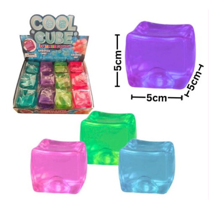 Cube de sucre à presser Gummee 5 cm néon