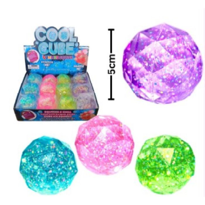 Cube de sucre à presser Gummee 5 cm diamant clair brillant