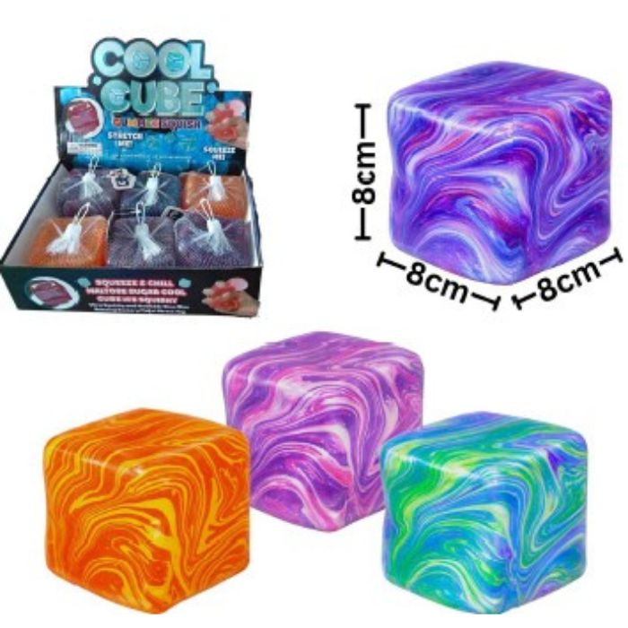 Cube de sucre à presser Gummee 8 cm carré à motif