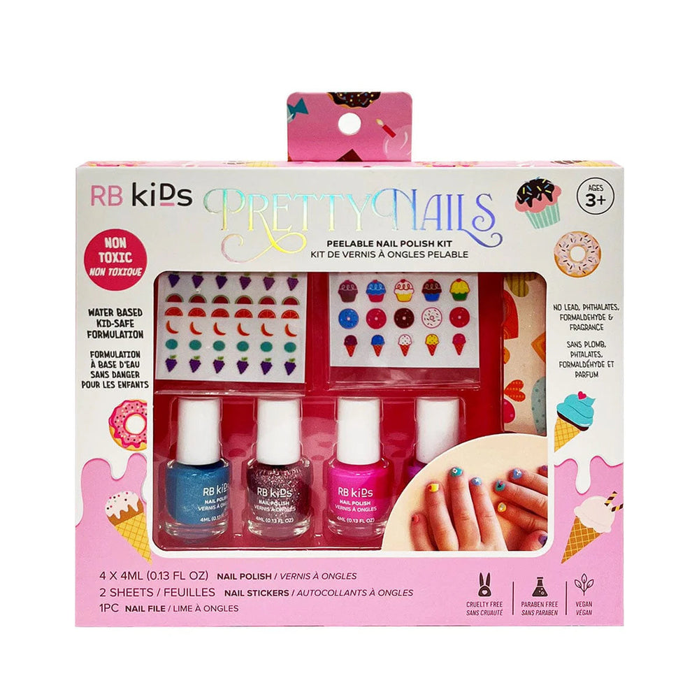 Ensemble de vernis à ongle à base d'eau et autocollant (3 ans et +)