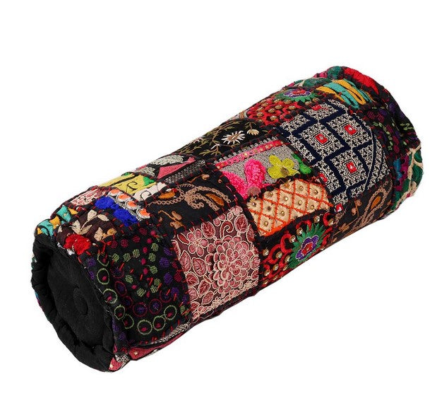Coussin de méditation cylindrique 40 cm Patna noir