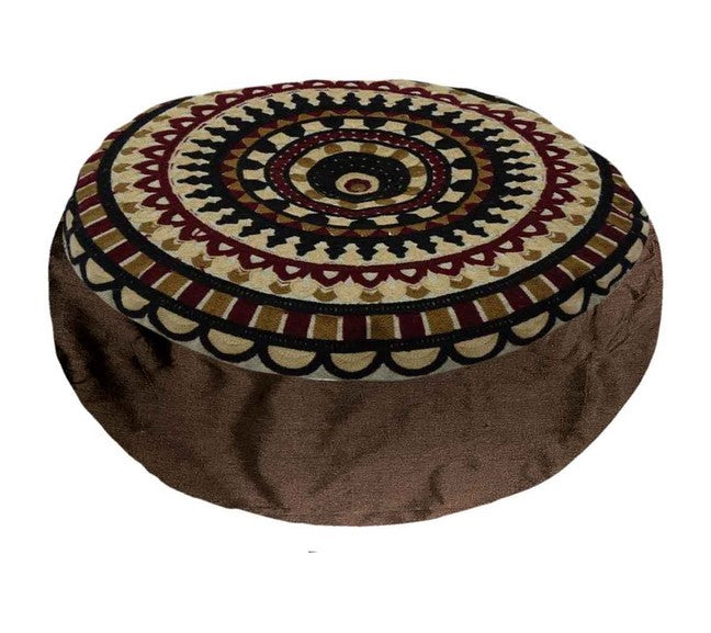 Coussin de méditation rond 40 cm Nanda brun