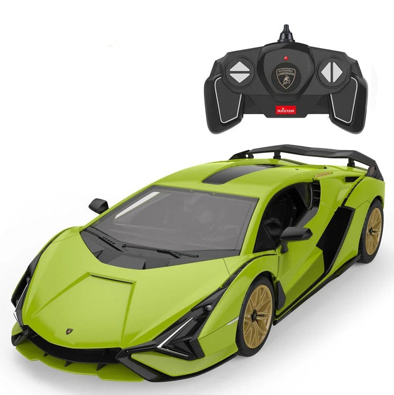 Voiture à assembler Lamborghini Sian verte téléguidé