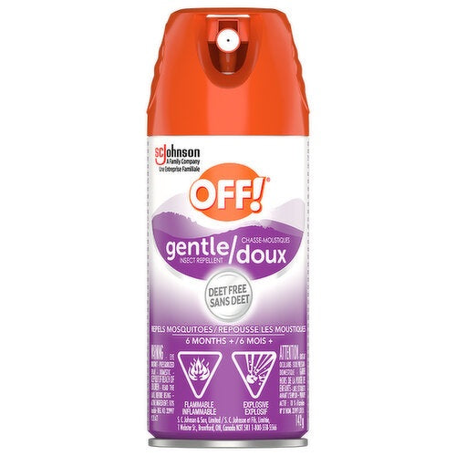 Chasse-moustiques Off! doux sans DEET en vaporisateur 142 g