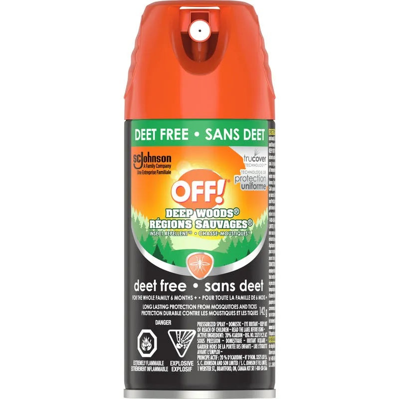 Chasse-moustiques Off! sans DEET en vaporisateur 142 g régions sauvages