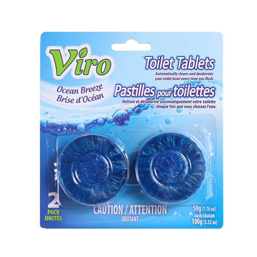 Pastille pour toilette bleu 50 g (Paquet de 2)