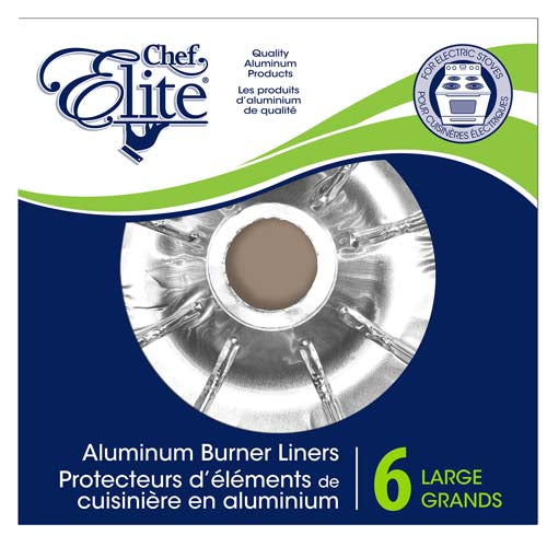 Protège-cuvette pour poêle en aluminium grand (paquet de 6)