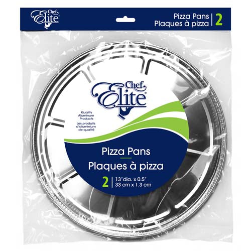 Assiette à pizza 13 po en aluminium (paquet de 2)