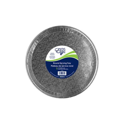 Plateau de service en aluminium rond 12 po