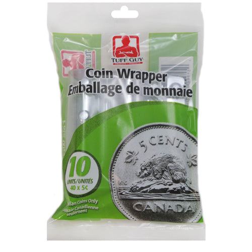 Emballage de monnaie en plastique Tuff Guy (paquet de 10)