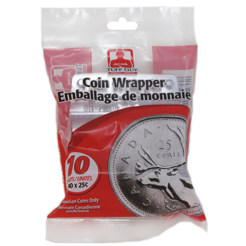 Emballage de monnaie en plastique Tuff Guy (paquet de 10)